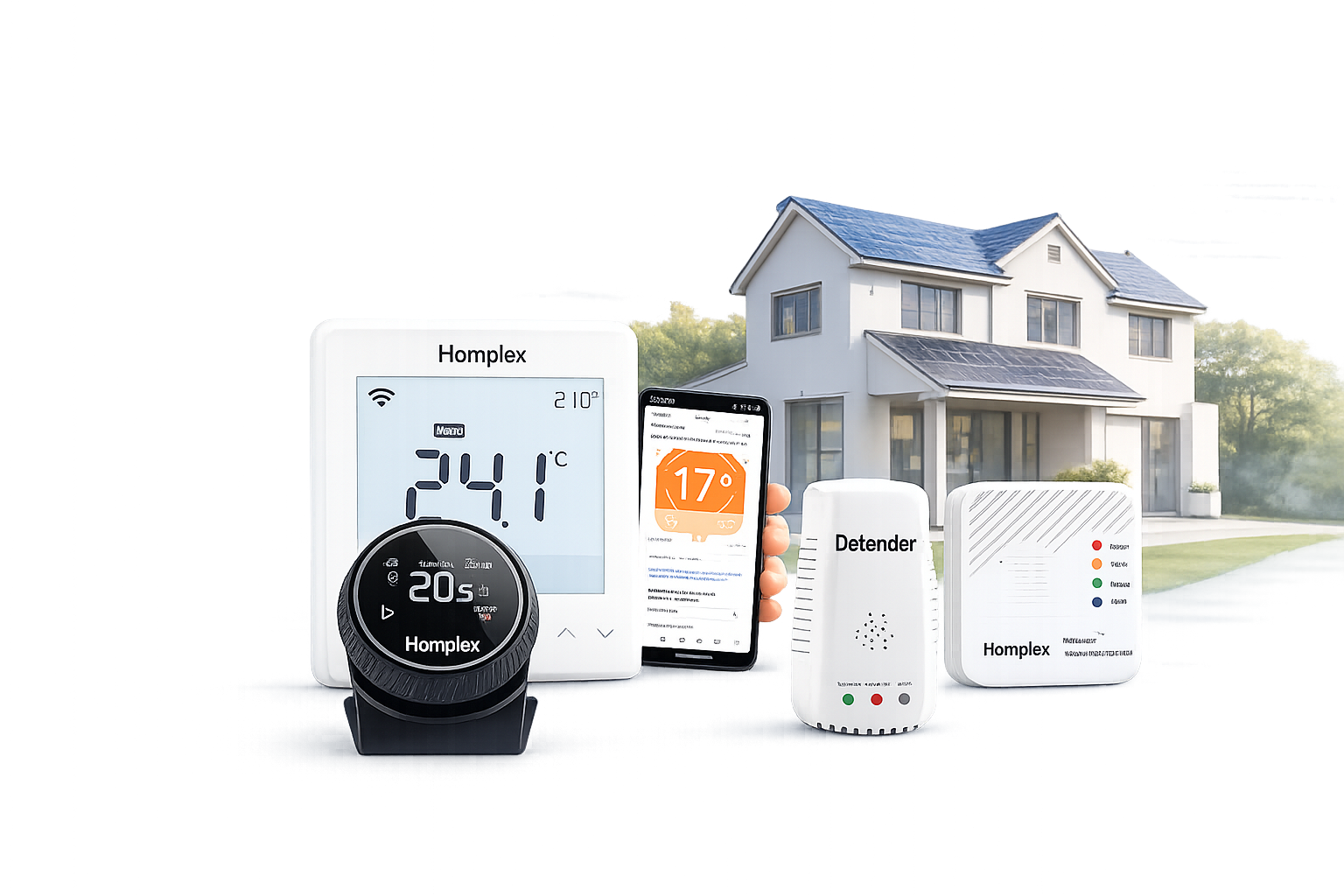 Casă modernă cu soluții de încălzire și smart home