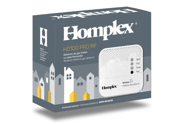 Homplex Detector de gaz metan fără fir HD100 PRO RF