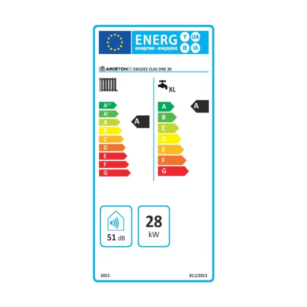 Centrala pe gaz in condesatie Ariston CLAS ONE WIFI 30 kw, 5 ani garantie, kit evacuare gratuit