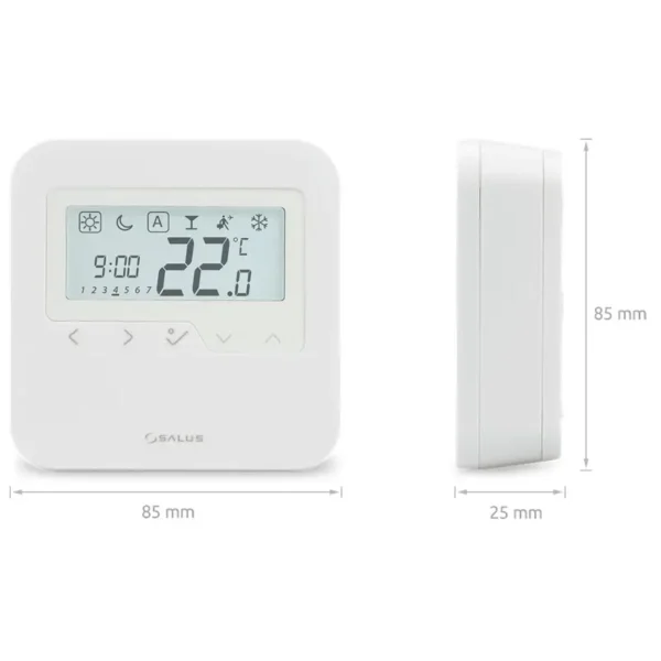 Termostat programabil pentru incalzirea prin pardoseala SALUS HTRP230, cu fir, montaj aparent