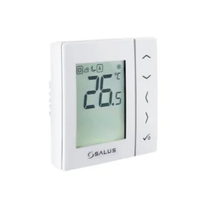 Termostat neprogramabil pentru incalzirea prin pardoseala SALUS VS35W, cu fir, montaj in doza