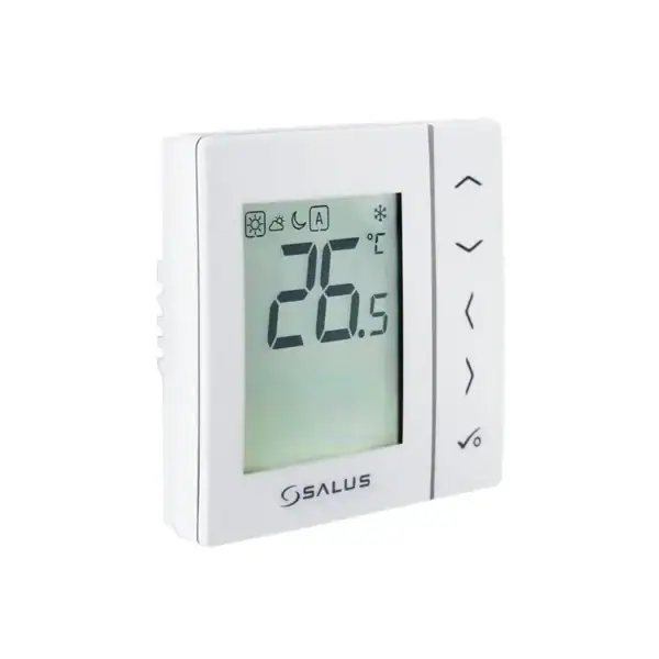 Termostat neprogramabil pentru incalzirea prin pardoseala SALUS VS35W, cu fir, montaj in doza