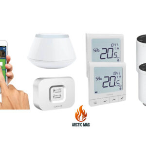 Pachet Salus IT600 Smart Home 2 zone radiatoare QUANTUM alb, 5 ani garantie