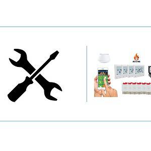 Pachet cu Montaj Instalare Salus IT600 Smart Home 4 camere (8 circuite) pardoseala QUANTUM alb, 5 ani garantie