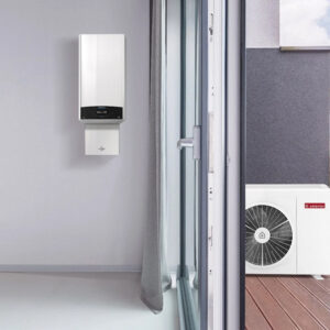 Pachet ARISTON NIMBUS M HYBRID 80 T NET R32, 11,7 kw CU Centrala pe gaz  GENUS ONE+ 24