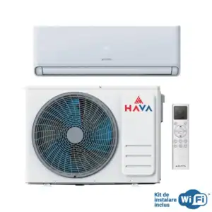 Aer conditionat Hava Smart Plus, Wi-Fi, 12000 BTU, clasa energetica A++, cu kit de instalare inclus