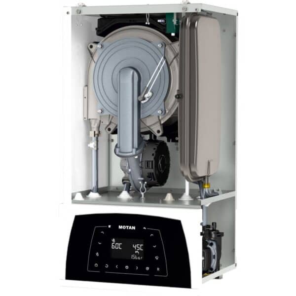 Centrala termica pe gaz Motan Condens Plus 100 25 kW, kit evacuare inclus
